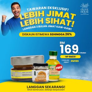 Olivie Power Up (100g) + Olivie Plus 30X Mini (50ml) + Madu Kyrgyzstan (50g)